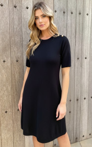Knitted-gold-button-dress-zwart-44-2