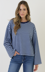 -Oversized-Strepen-Top-Katoen-Marine-Baby-Blue-9