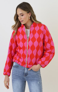 Bomber-Jacket-Classic-Print-Fuchsia-Red-6