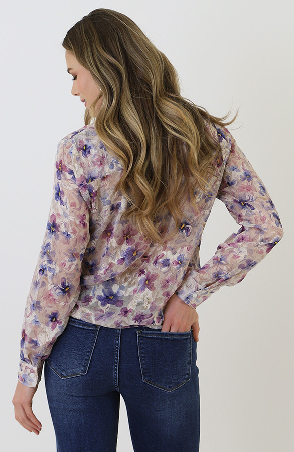 Chiffon-Bloem-Print-Blouse-Beige-6
