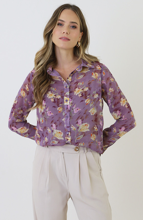 Chiffon-Print-Blouse-Paars-2