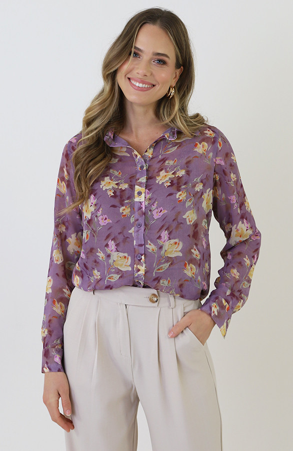 Chiffon-Print-Blouse-Paars-4