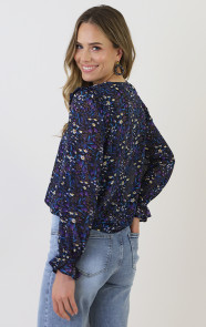 Chiffon-Ruffle-Blouse-Bloem-Multicolor-6