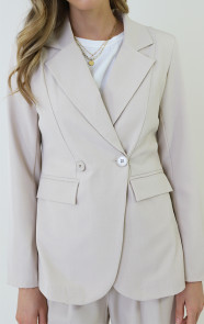 Classic-Dames-Blazer-Beige-1