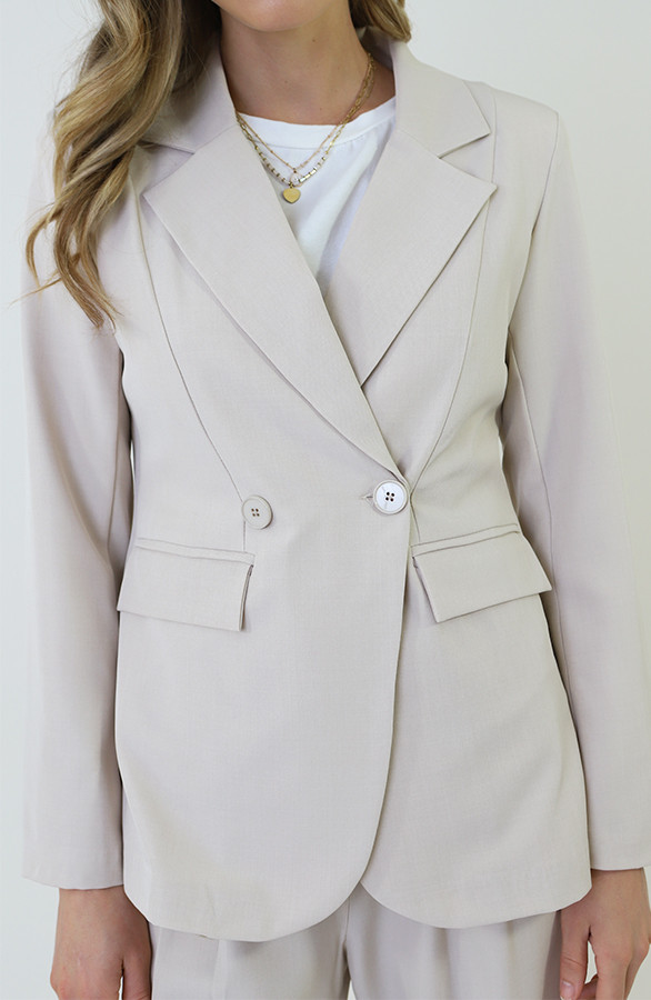 Classic-Dames-Blazer-Beige-1