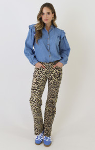 Elegance-Ruffle-Denim-Blouse-2
