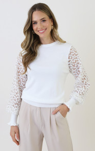 Embroidery-Sleeve-Soft-Trui-Ecru-4