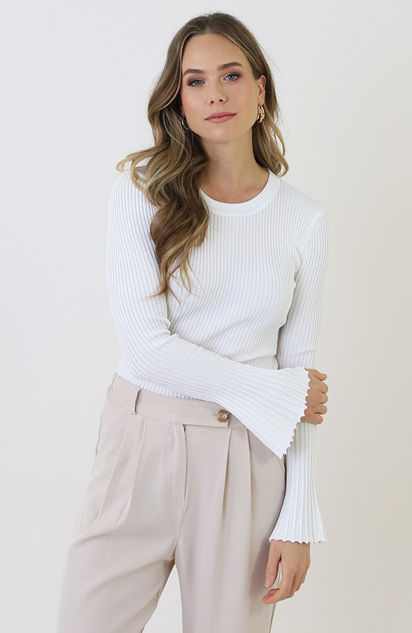 Flared-Sleeve-Top-Ecru-2