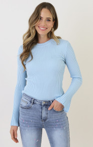 Flared-Sleeve-Top-Licht-Blauw-4