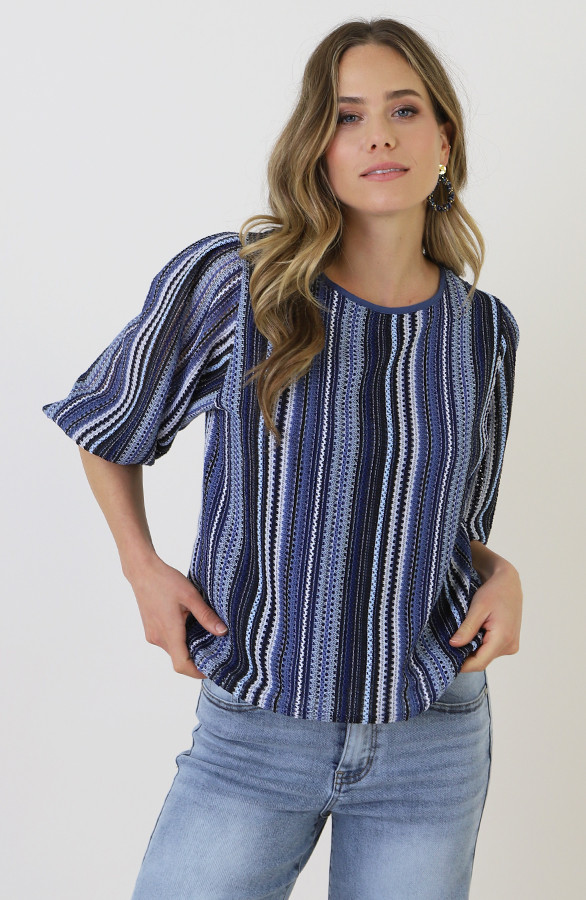 Gehaakte-Pofmouwen-Top-Blauw-3