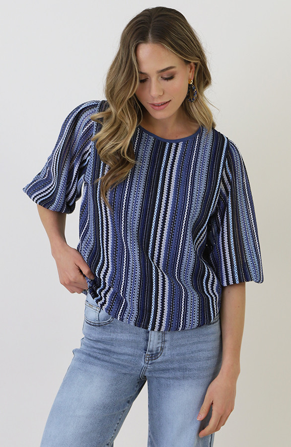Gehaakte-Pofmouwen-Top-Blauw-4