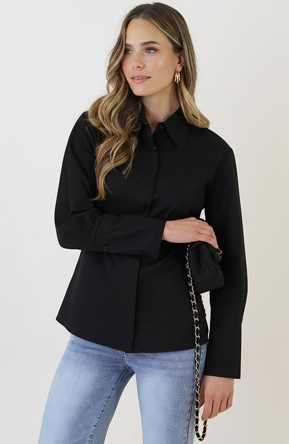 Katoenen-Strik-Blouse-Zwart-2
