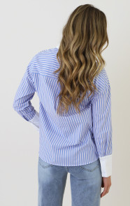 Klassiek-Gestreepte-Blouse-Blauw-7