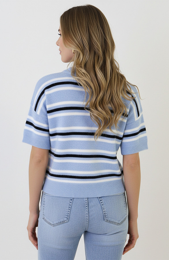 Knitted-Short-Sleeve-Top-Baby-Blue-5