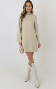 Longsleeve-Jurk-Open-Rug-Beige-6