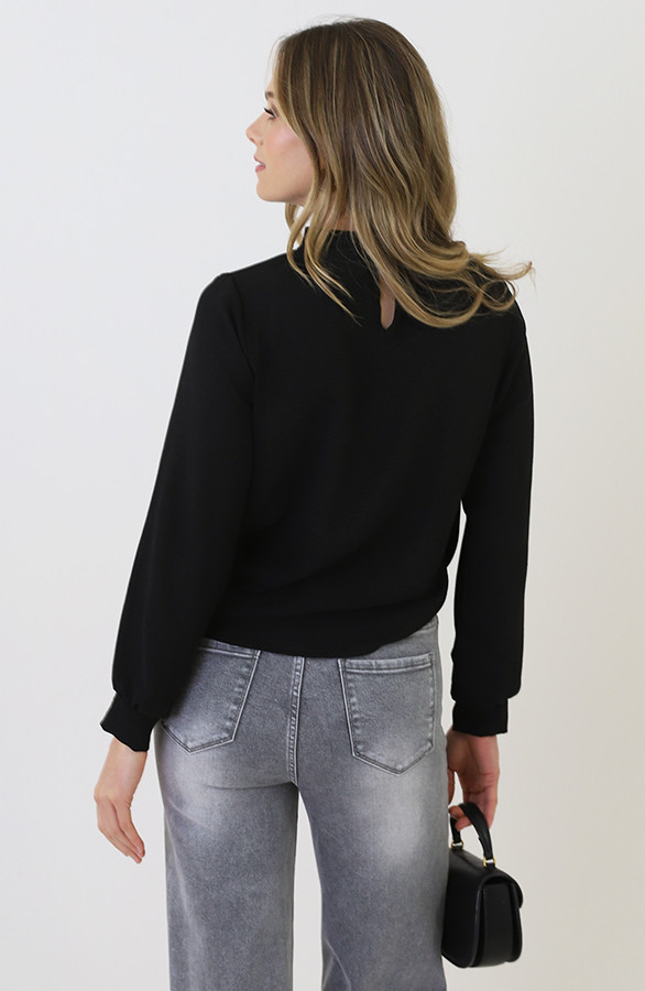 Oversized-Col-Waterval-Blouse-Zwart-6