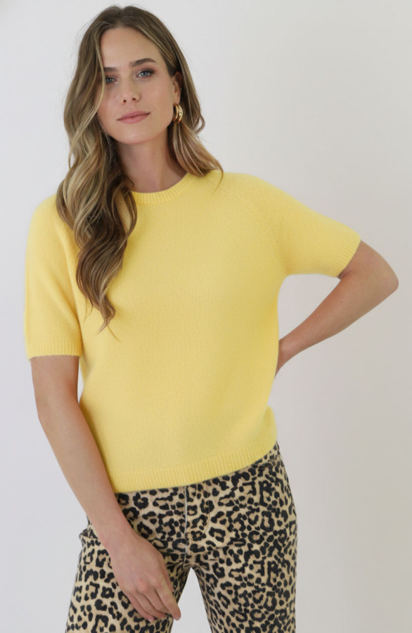 Oversized-Soft-Trui-Korte-Mouw-Butter-Yellow-4