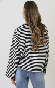 Oversized-Strepen-Top-Katoen-Black-Off-White-3