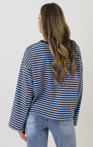 Oversized-Strepen-Top-Katoen-Choco-Baby-Blue-1