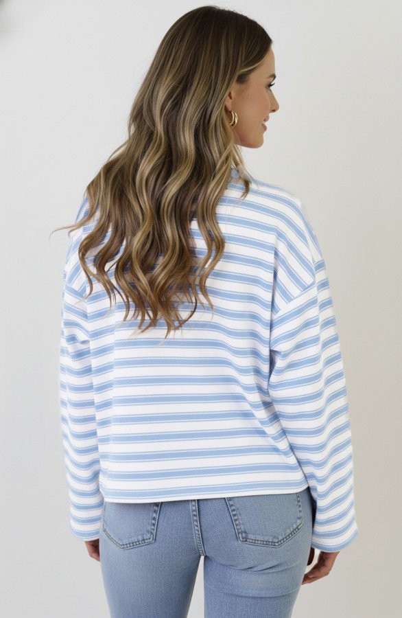 Oversized-Strepen-Top-Viscose-Baby-Blue-1