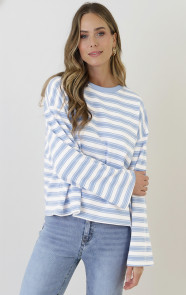 Oversized-Strepen-Top-Viscose-Baby-Blue-5