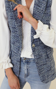 Premium-Elegant-Blazer-Tweed-Blauw-1