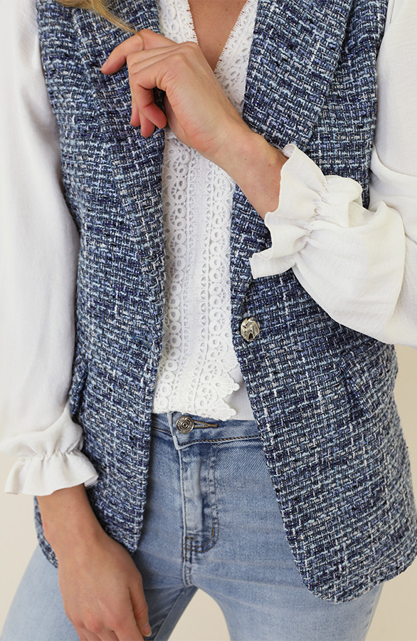 Premium-Elegant-Blazer-Tweed-Blauw-1