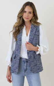 Premium-Elegant-Blazer-Tweed-Blauw-4