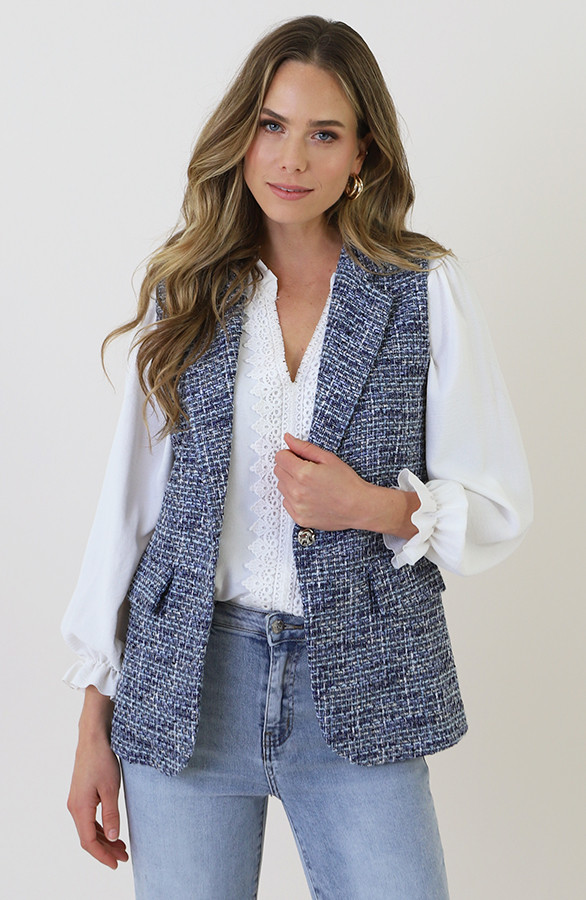 Premium-Elegant-Blazer-Tweed-Blauw-4