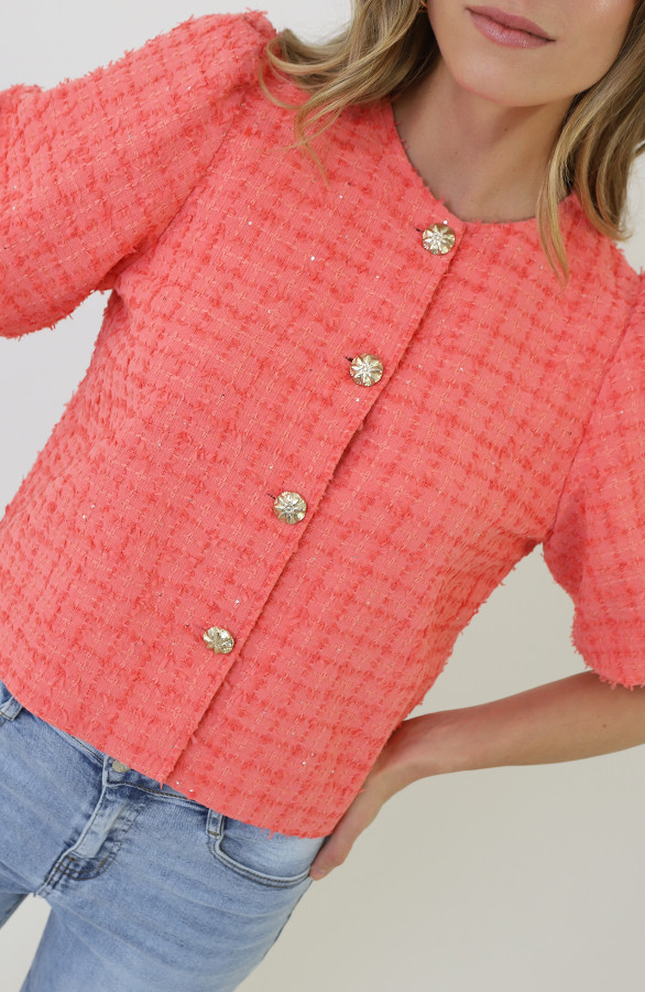 Premium-Pofmouw-Jacket-Tweed-Koraal-1
