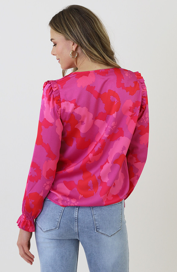 Ruffle-Silk-Blouse-Print-Roze-5
