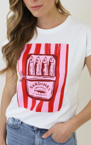 Sardines-T-shirt-Roze-Rood-1