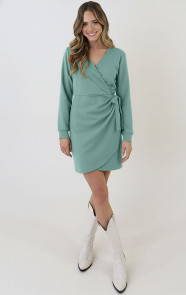 Scuba-Long-Sleeve-Jurk-Mint-2