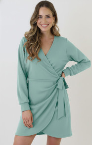 Scuba-Long-Sleeve-Jurk-Mint-5