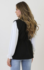 Shoulder-Detail-Wrap-Gilet-Zwart-6