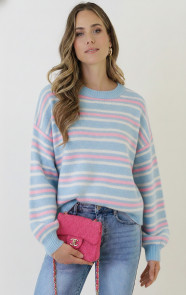 Striped-Long-Sleeve-Knit-Tricolore-Baby-Blue-4