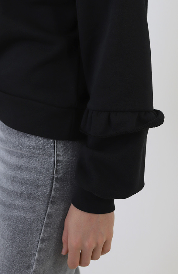 Ultra-Pofmouw-Ruffle-Sleeve-Sweater-Zwart-1