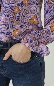 V-hals-Knopen-Blouse-Paisley-Lila-1