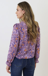 V-hals-Knopen-Blouse-Paisley-Lila-6