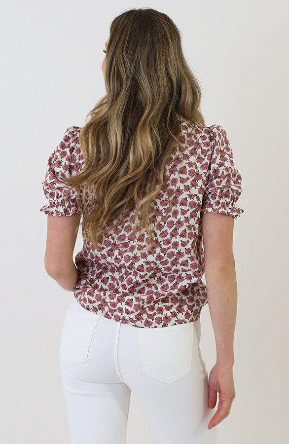 V-hals-Pofmouw-Top-Rozen-Print-Ecru-7