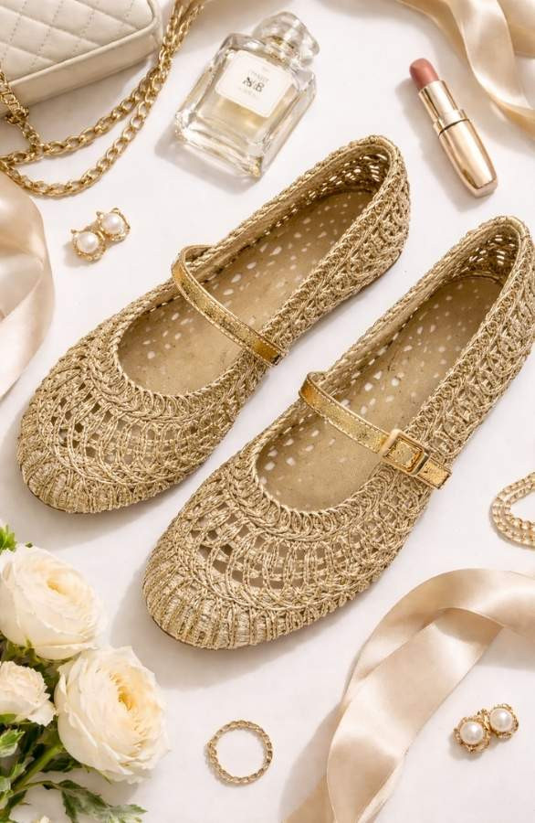 Woven-Flats-Gold-1