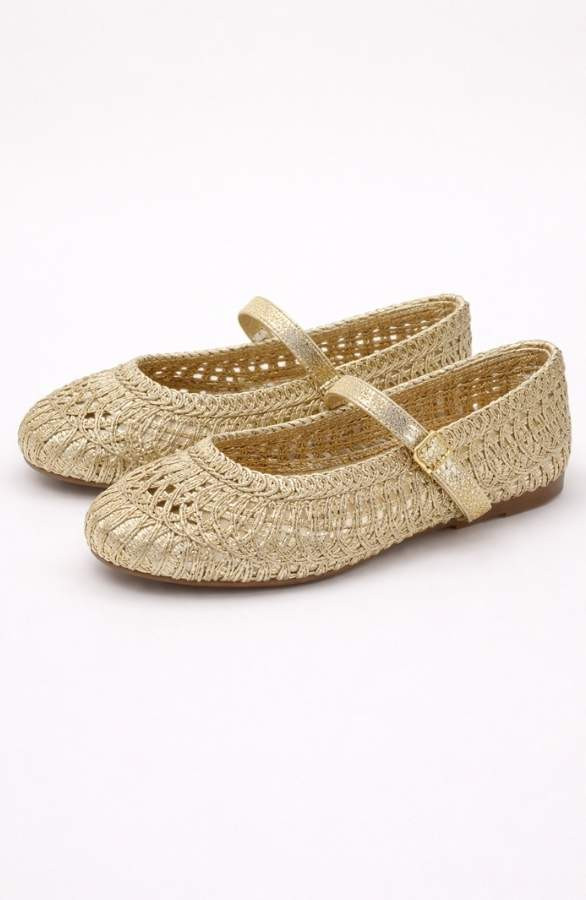 Woven-Flats-Gold