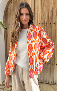 Bomber-Jacket-Classic-Print-Oranje-3