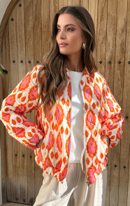 Bomber-Jacket-Classic-Print-Oranje-4