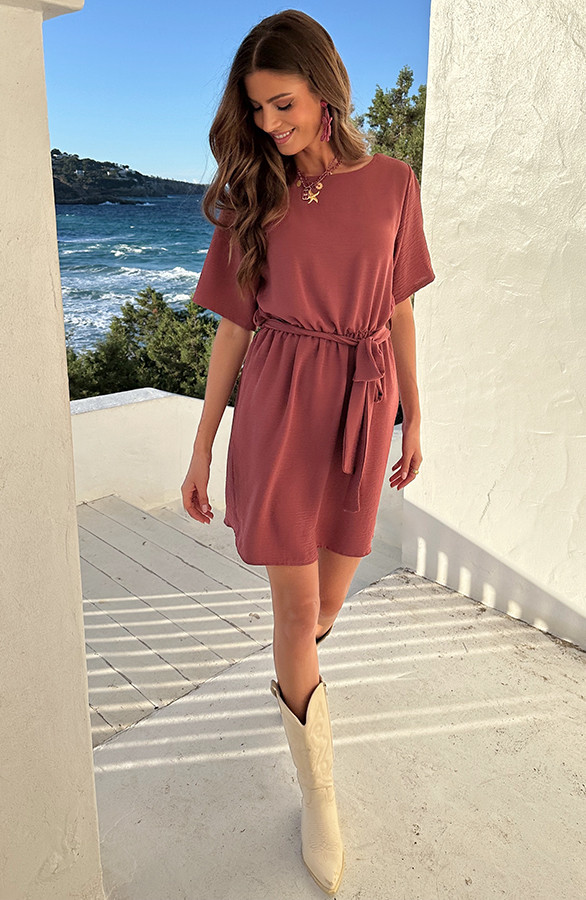 Boothals-Loose-Fit-Jurk-Dust-Roze-1