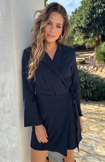 Klassisches, elegantes Blazer-Kleid in Marineblau