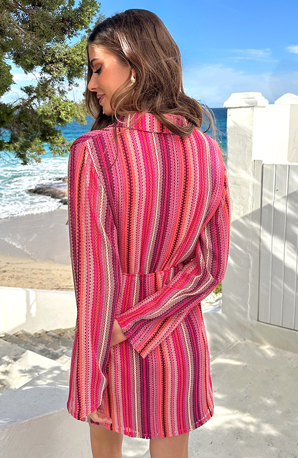 Gehaakte-V-hals-Jurk-Limited-Fuchsia-5