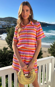 Knitted-Zigzag-Blouse-Multicolor-5