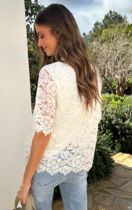 Lace-Short-Sleeve-Top-Zwart-4
