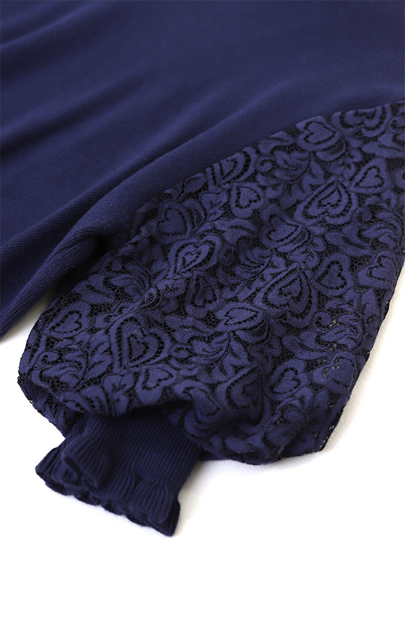 Lace-Sleeve-Soft-Top-Hearts-Marine